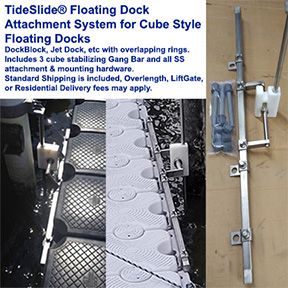 TideSlide® Floating Dock Attachment System